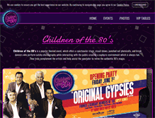 Tablet Screenshot of childrenofthe80s.com